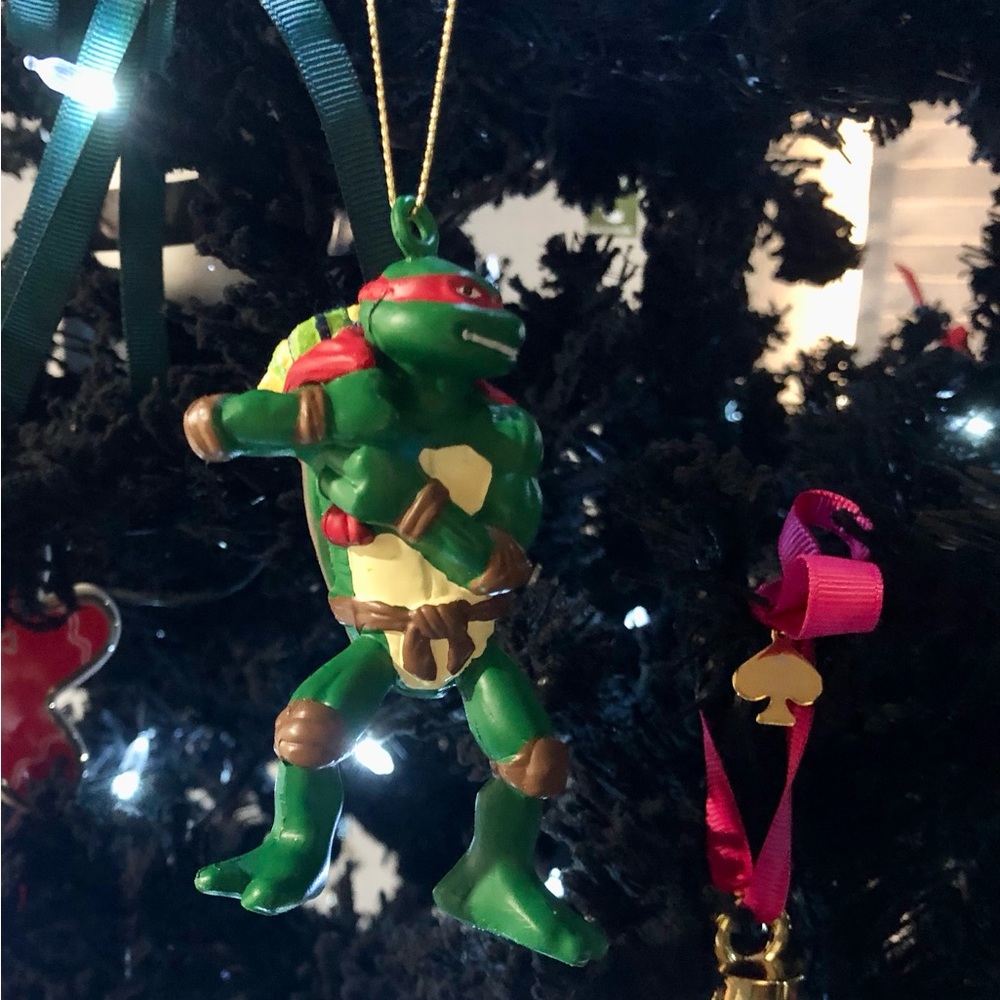 Vintage Raphael TMNT Christmas ornament 2007
